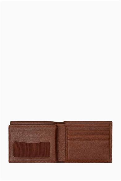 Hakiki Deri RFID Korumalı Erkek Cüzdan 334 - Taba