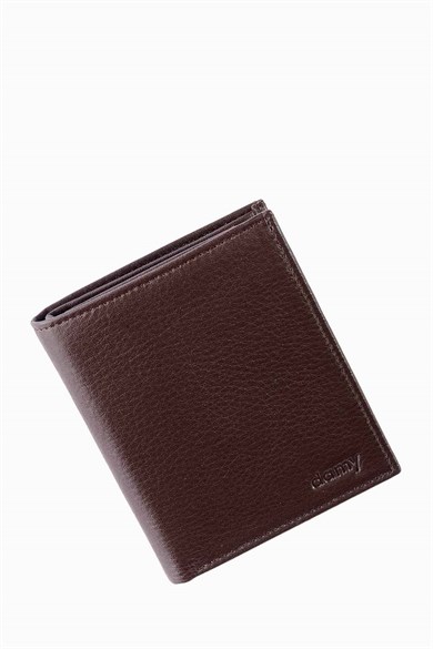 Hakiki Deri RFID Korumalı Erkek Cüzdan 1101AR - Kahve