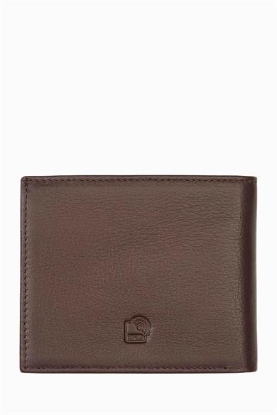 Hakiki Deri RFID Korumalı Erkek Cüzdan 1301 - Kahve