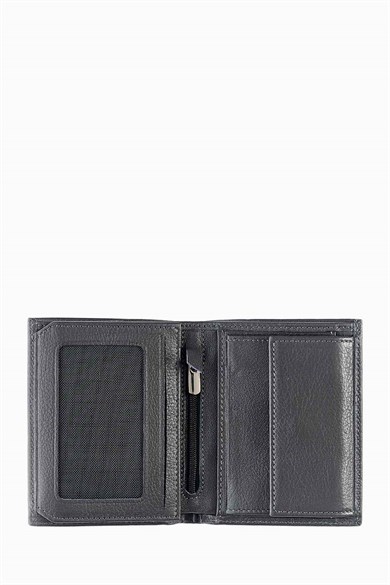 Hakiki Deri RFID Korumalı Erkek Cüzdan 1101AR - Antrasit