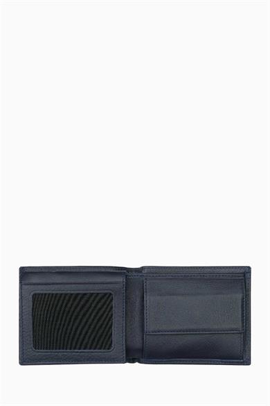 Hakiki Deri RFID Korumalı Erkek Cüzdan 1301 - Lacivert