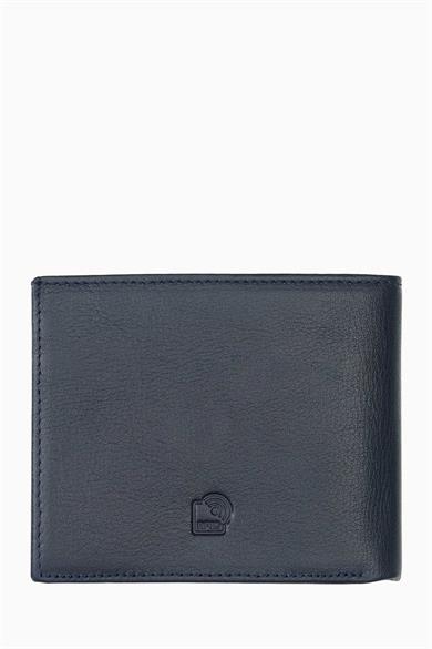 Hakiki Deri RFID Korumalı Erkek Cüzdan 1301 - Lacivert
