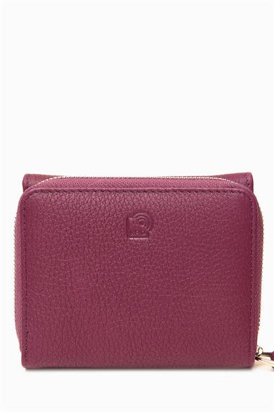 Hakiki Deri RFID Korumalı Kadın Cüzdan 932 - Mürdüm