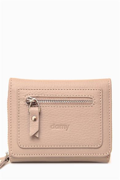 Hakiki Deri RFID Korumalı Kadın Cüzdan 932 - Vizon