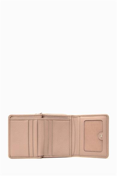 Hakiki Deri RFID Korumalı Kadın Cüzdan 932 - Vizon