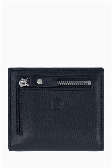 Hakiki Deri RFID Korumalı Kadın Mini Cüzdan 906 - Siyah