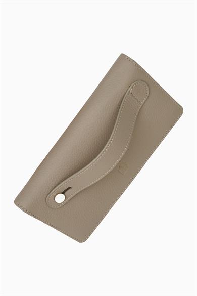 Hakiki Deri RFID Korumalı Telefonlu El Portföyü 804 - Vizon