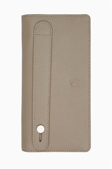 Hakiki Deri RFID Korumalı Telefonlu El Portföyü 804 - Vizon