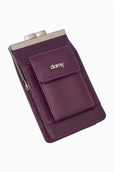 Hakiki Deri Sigaralık 702 - Mürdüm