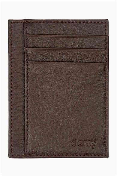 Hakiki Deri Sihirli Kartlık 3101 - Kahve