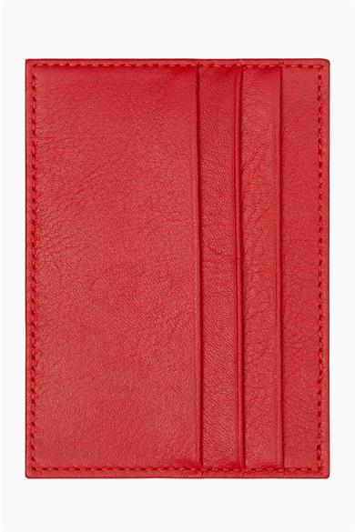 Hakiki Deri Sihirli Kartlık 3101 - Kırmızı