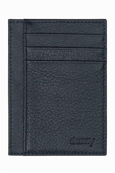 Hakiki Deri Sihirli Kartlık 3101 - Lacivert