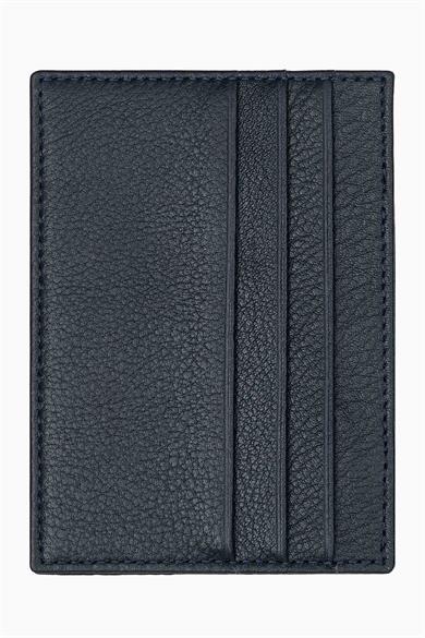 Hakiki Deri Sihirli Kartlık 3101 - Lacivert