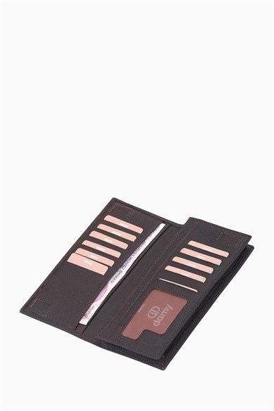 Hakiki Deri Unisex El Portföy 806 - Kahverengi