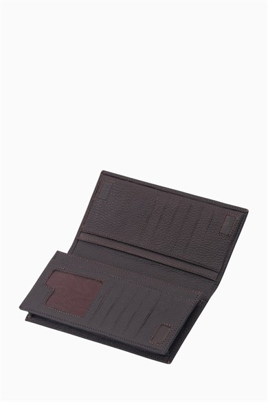 Hakiki Deri Unisex El Portföy 806 - Kahverengi