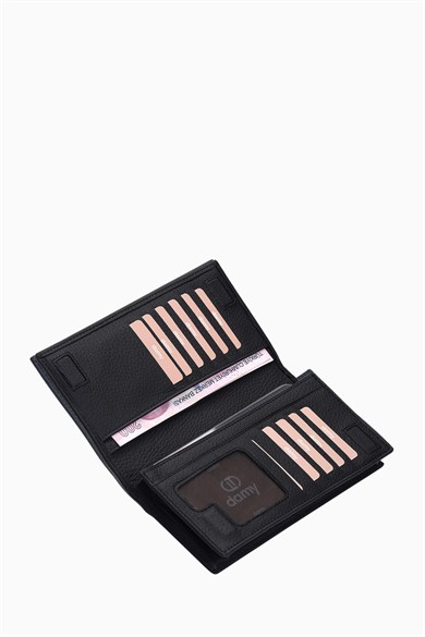 Hakiki Deri Unisex El Portföy 806 - Siyah