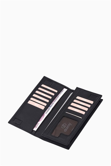 Hakiki Deri Unisex El Portföy 806 - Siyah