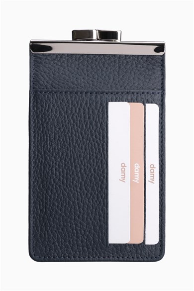 Hakiki Deri Unisex Kartlıklı Sigaralık 701 - Lacivert