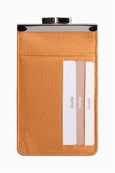 Hakiki Deri Unisex Kartlıklı Sigaralık 701 - Hardal