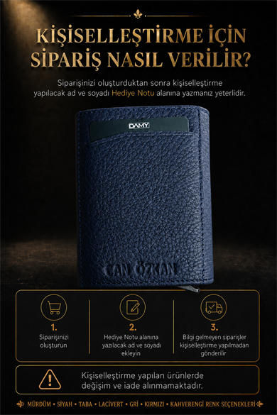 Hakiki Deri Unisex Mekanizmalı Cüzdan 626MG - Taba