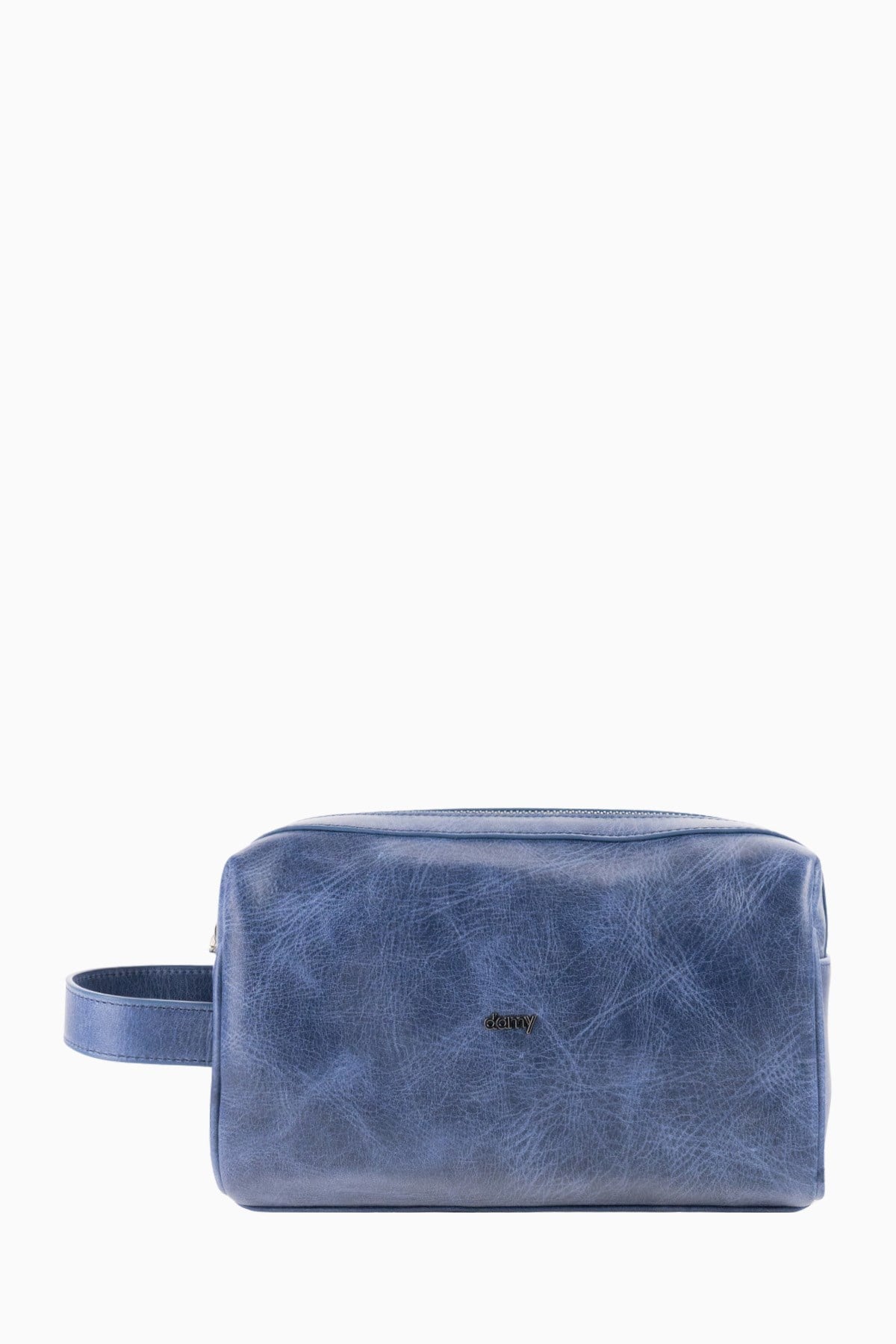 Damy Hakiki Deri Unisex El Çantası 8415 - Lacivert