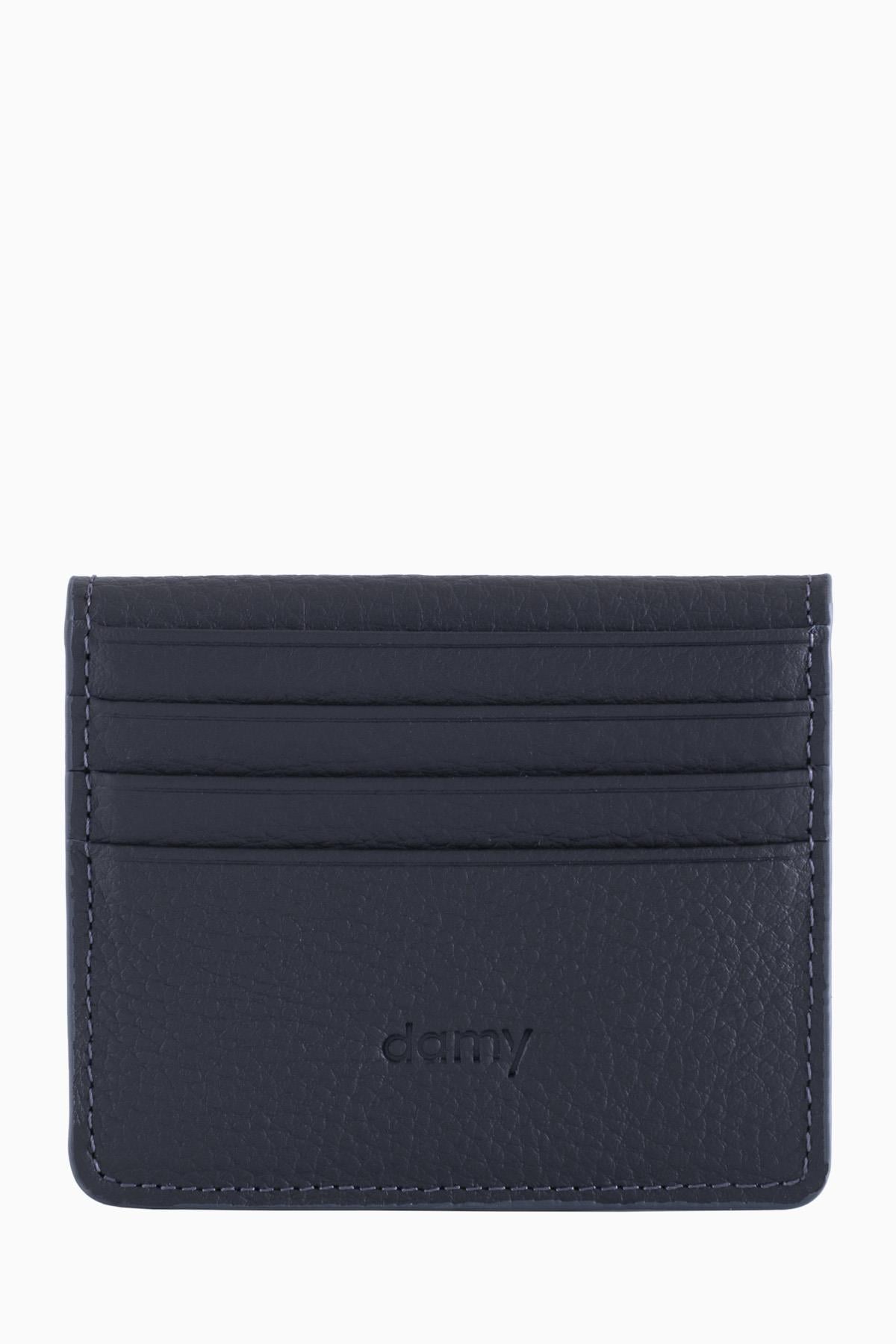 Hakiki Deri Unisex Kartlık 512MG - Gri