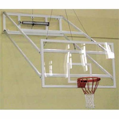 Basketbol potası duvara montaj yükseklik ayarlı katlanabilir mekanik 10MM CAM(AK)panya150*180cm 20sabit çember