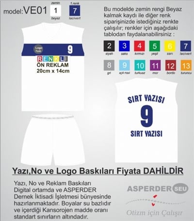 Voleybol Forma Şort model 01