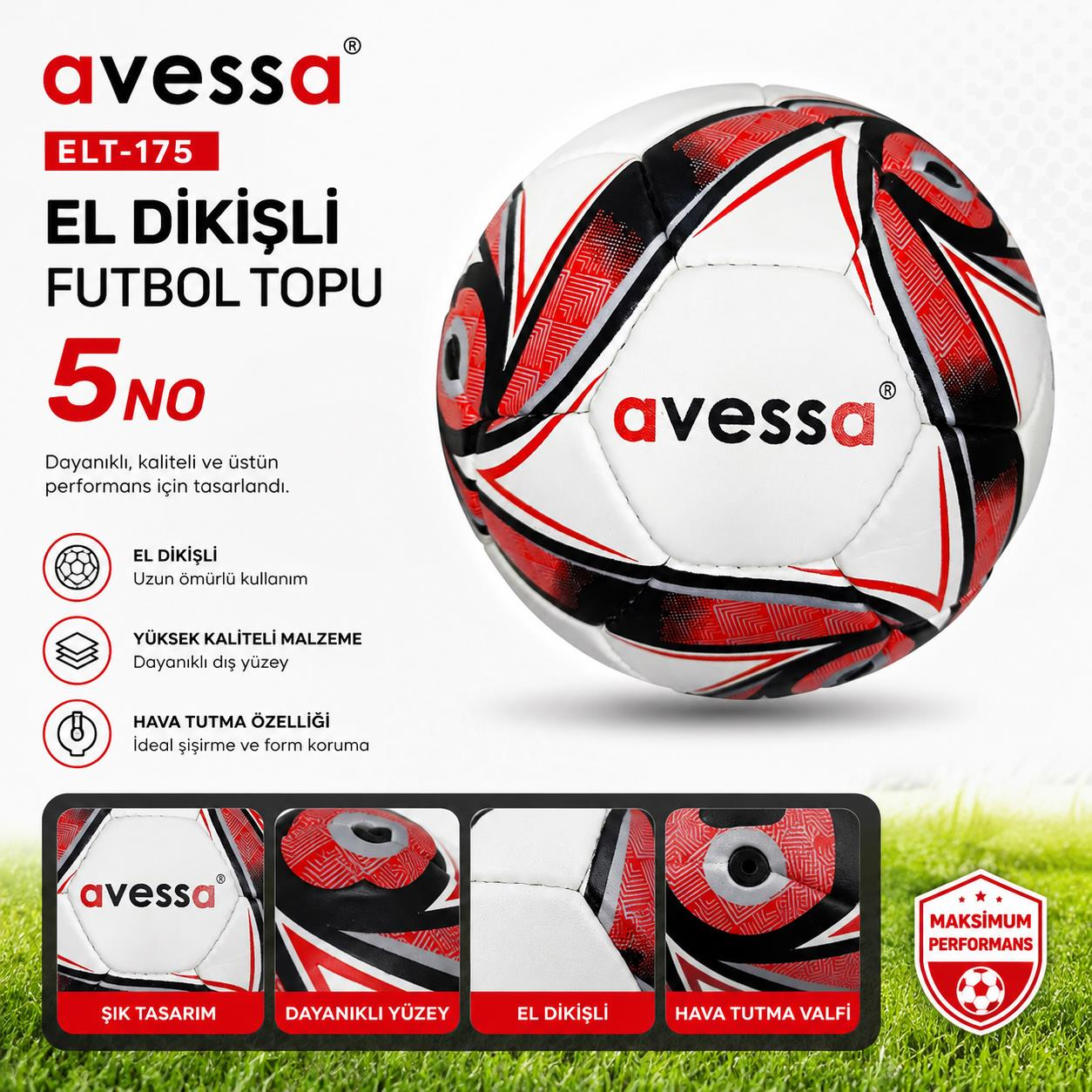 Avessa Elt-175 El Dikişli Futbol Topu No5