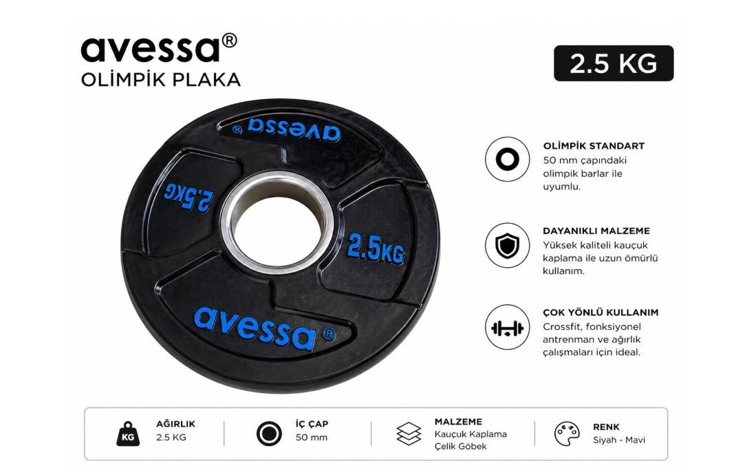 Avessa Op-2,5Kg Olimpik Plaka 2,5Kg