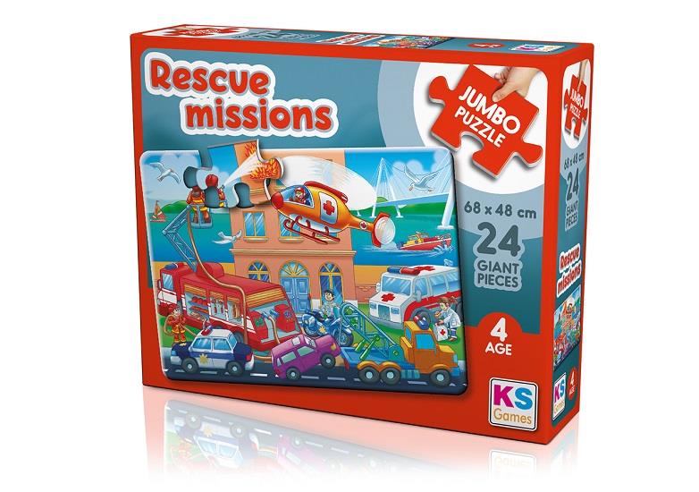 Rescue Missions Jumbo Puzzle 24 Pcs.