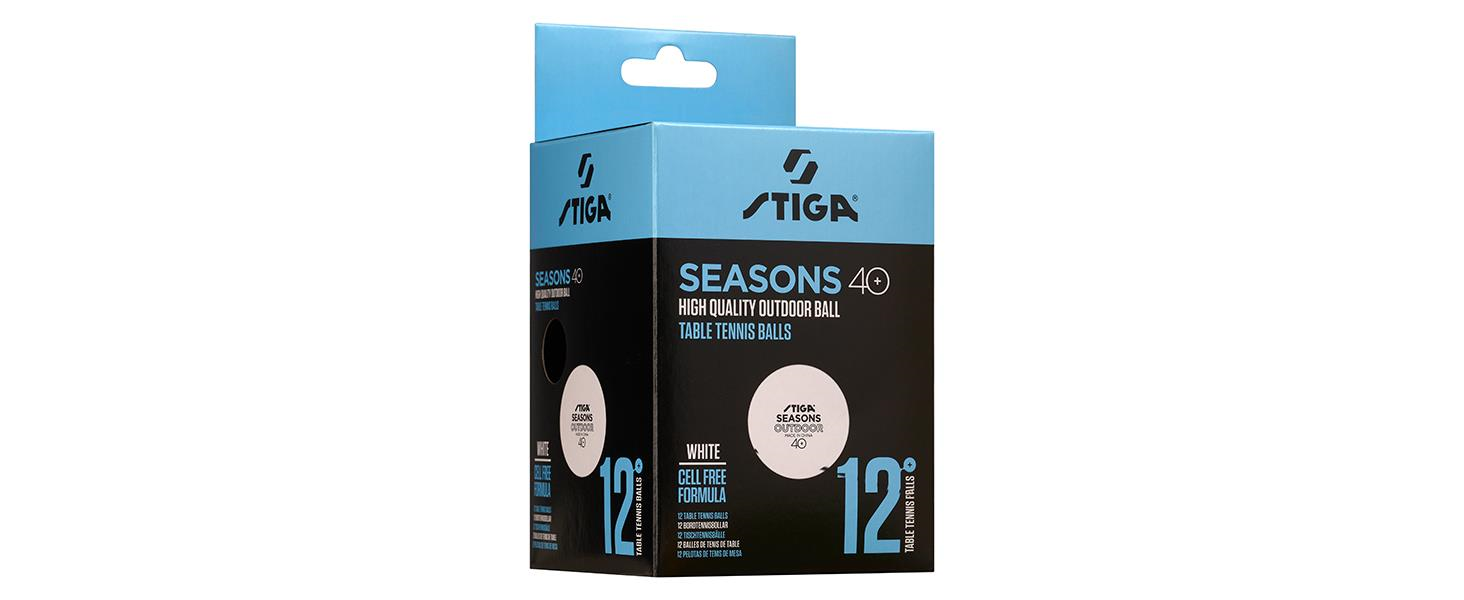 Stiga Table Tenis Ball Seasons Masa Tenisi Pinpon Topu Beyaz 12li 1110-2810-12
