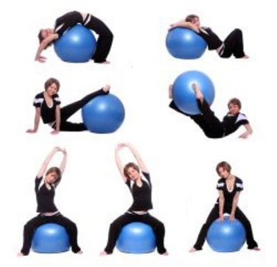 Pilates Topu Busso 55cm pompalı