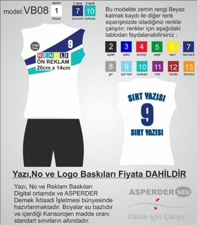 Voleybol Bayan Forma - tayt model 08