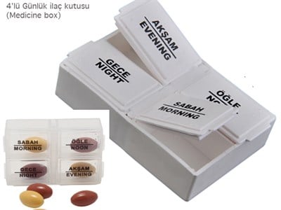 Günlük İlaç Kutusu imalatı