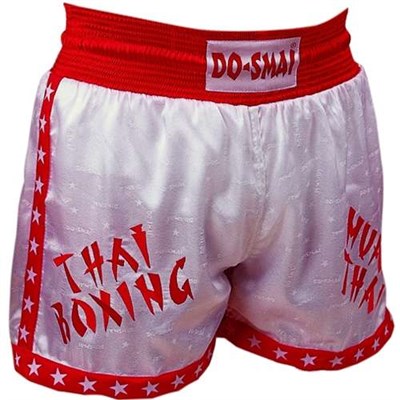 MUAY THAI NAKIŞL ŞORT (KIRMIZI/MAVI)