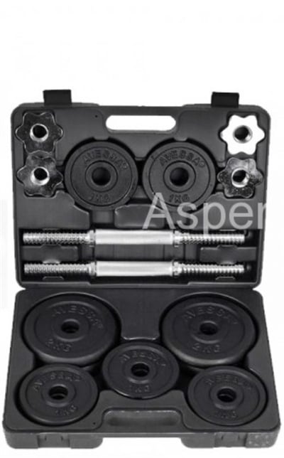 Ağırlık Seti 20 kg Siyah (Çantalı)