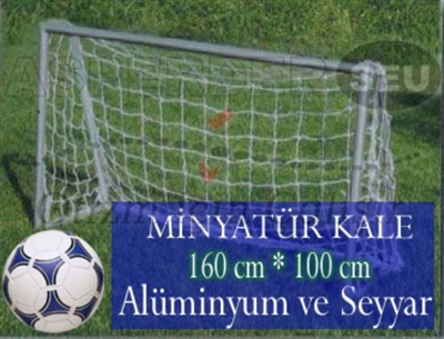 Futbol Minyatür Kalesi (2 adet, Alüminyum)
