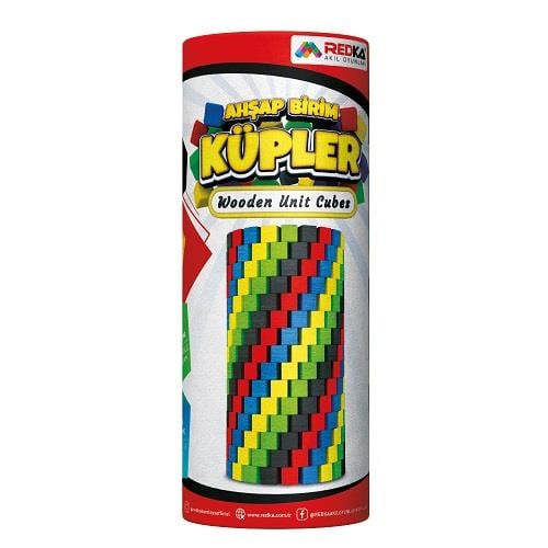 Ahşap Birim Küpleri - 100 Parça