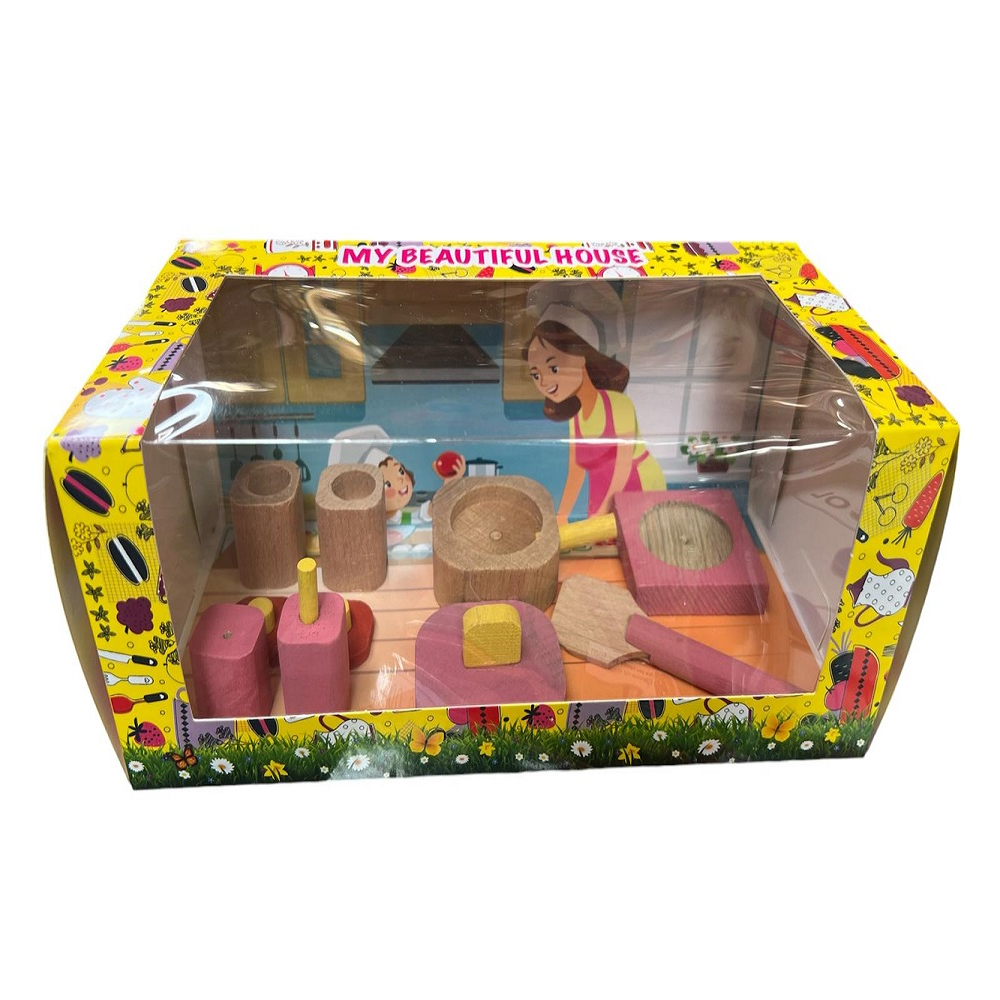 Ahşap Çay - Kek - Ocak Set -2