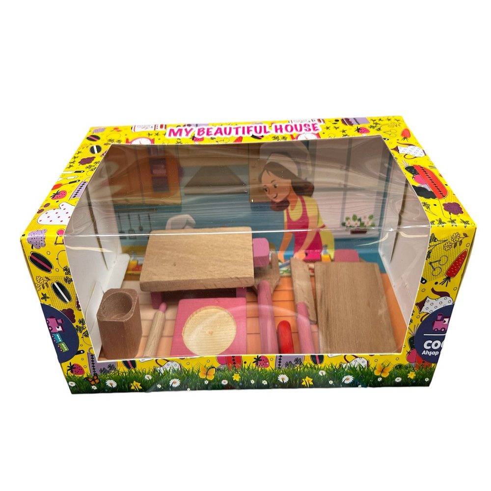 Ahşap Çay - Kek - Ocak Set -6