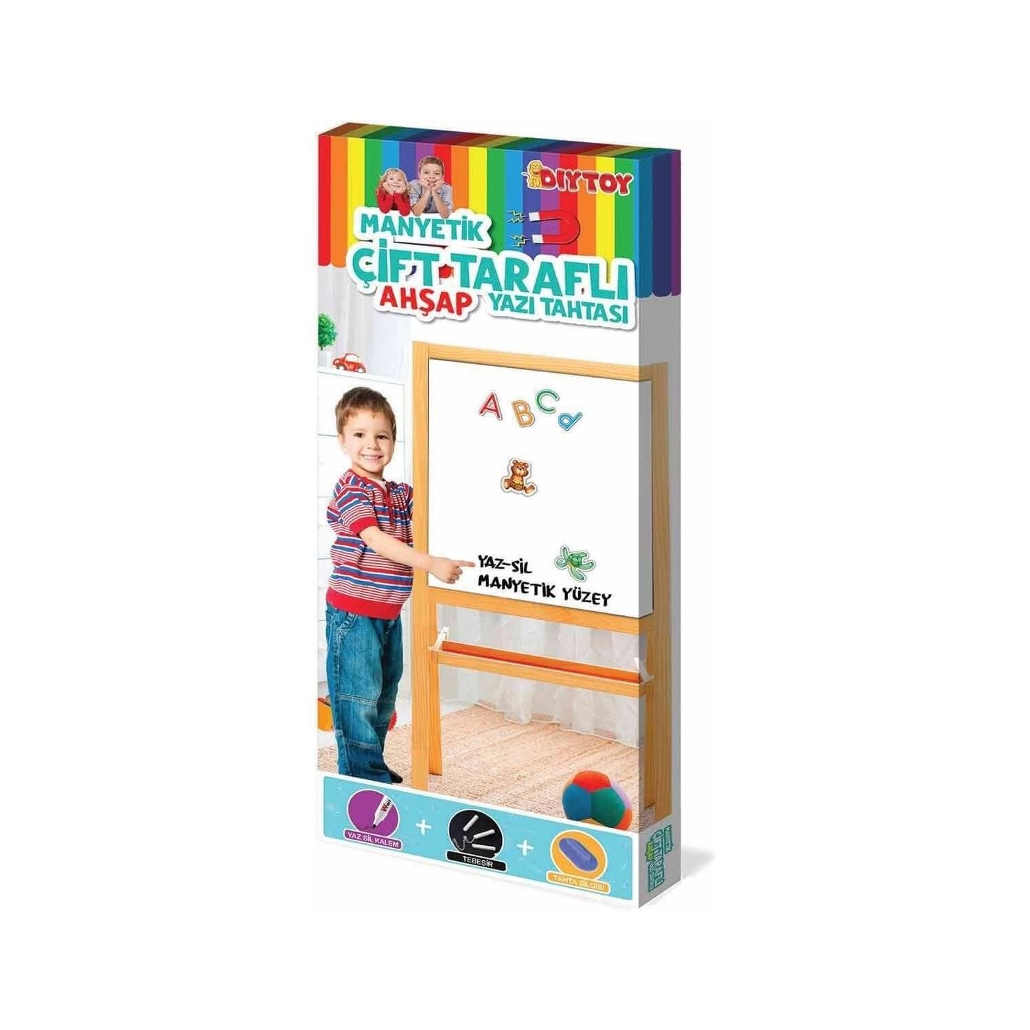 Ahşap Çift Taraflı Ayaklı Yazı Tahtası