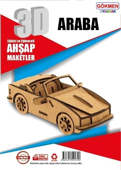 Araba - 3D Ahşap Maket