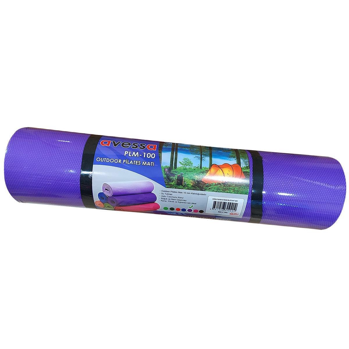 Avessa 10 mm Outdoor Kamp Matı Pilates Matı Mor