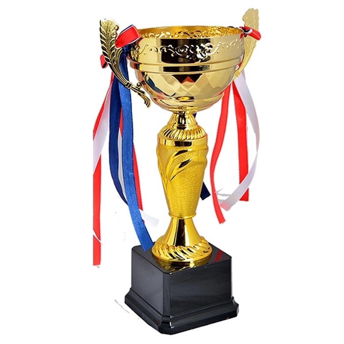 Avessa 29 cm Kupa Siyah Zemin Kupa Madalya Gold Kaplama Y119B Ücr