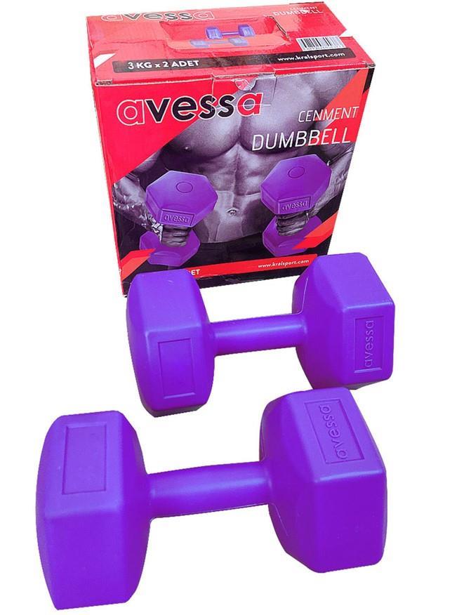 Avessa 3 Kg Plastik Dambıl Set DB-4141-3