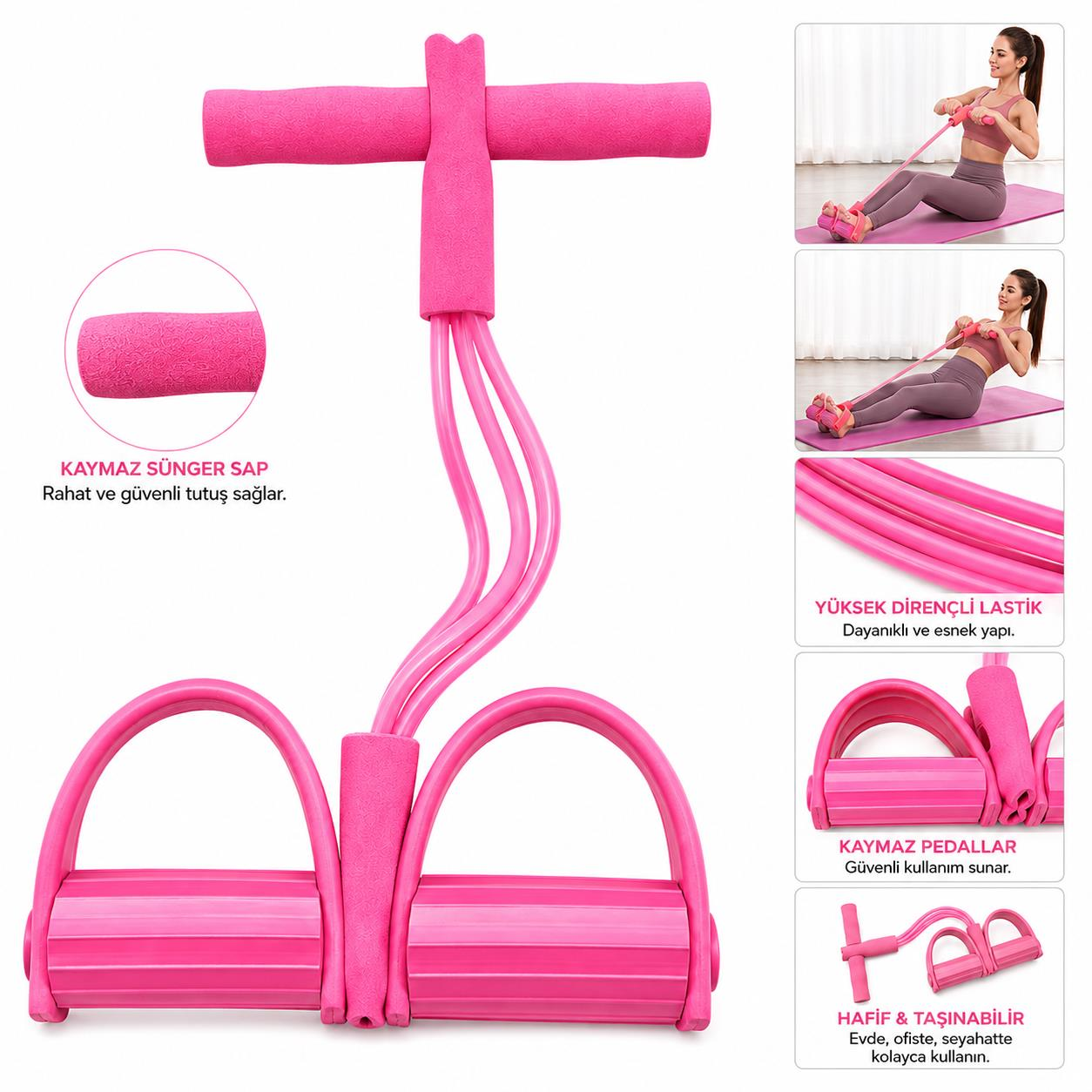 Avessa Btr-Pink Ayak Çekme Egzersiz Lastiği Pembe
