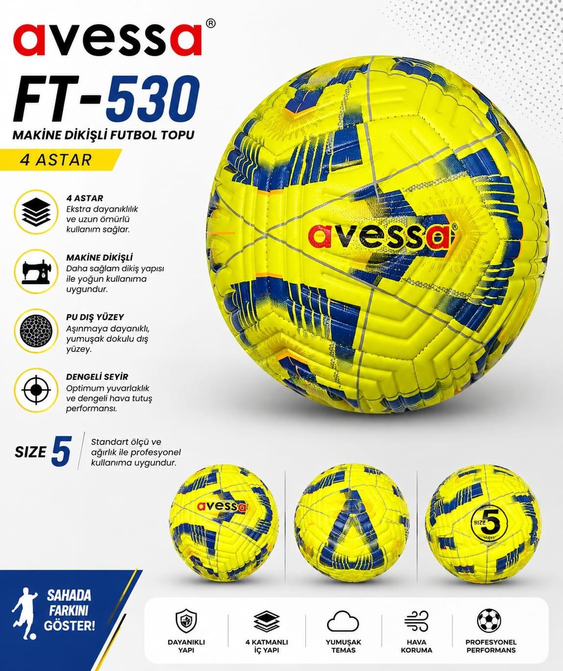 Avessa Ft-530 Futbol Topu 4 Astar