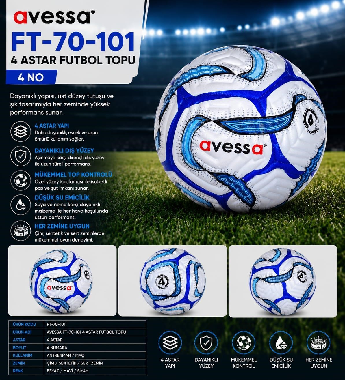 Avessa Ft-70-101 Futbol Topu No4