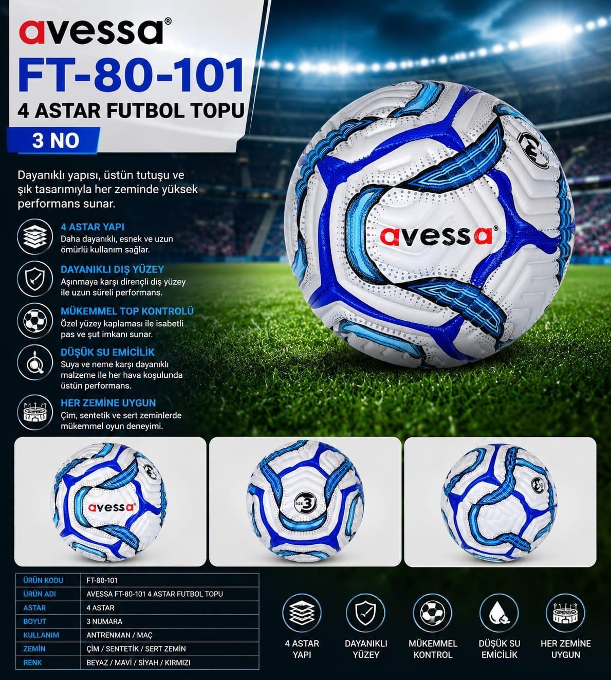 Avessa Ft-80-101 Futbol Topu No3